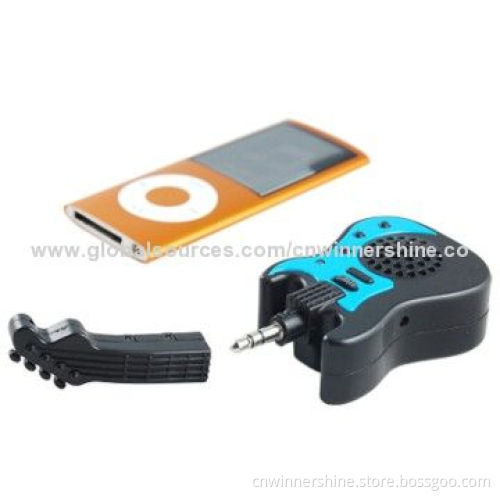 Guitar Bottle Opener Novelty Mini Portable Speaker, 3.7V, 120mAh, 3.5mm Audio Jack